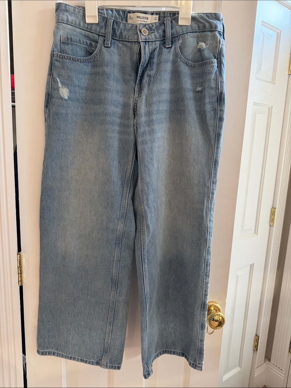 Hollister Light Blue Relaxed low rise baggy